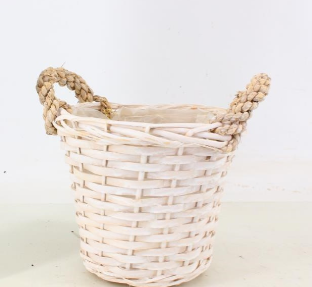 White Display Basket To Fit a 21cm Diameter Pot