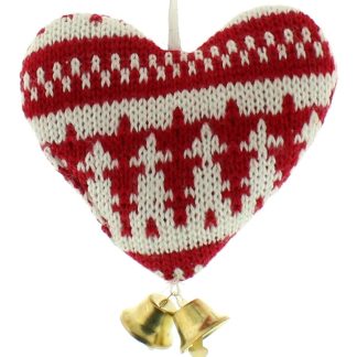 Christmas Tree Decorations - Knitted Heart