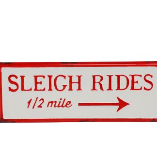 Christmas Home Decor - Sleigh Rides Christmas Sign