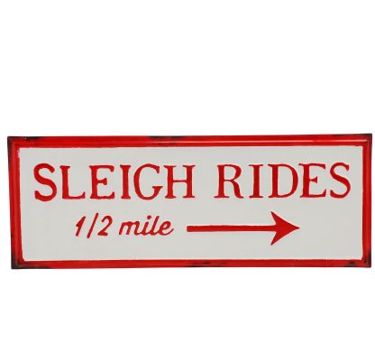 Christmas Home Decor - Sleigh Rides Christmas Sign