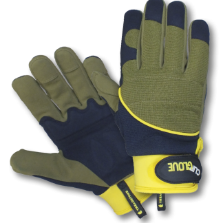 Premium Shock Absorber Gardening Gloves (Mens Large)