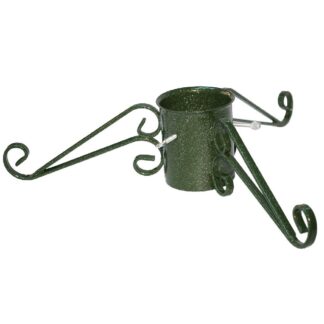 Christmas Tree Stand - Oranate Heavy Duty Green Sparkly Stand - 5inch - Heavy Duty