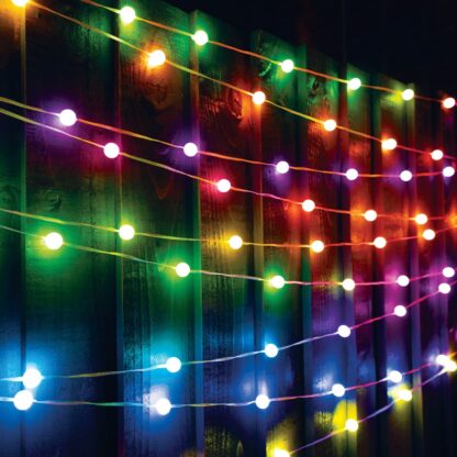 Bluetooth Multicolour Globe Bobble Lights - 10m