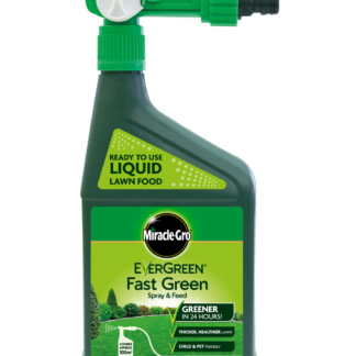 Miracle-Gro Spray & Feed Fast Green Liquid Lawn Food - 1l