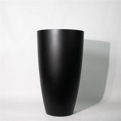 Black Tall Egg Shape Planter