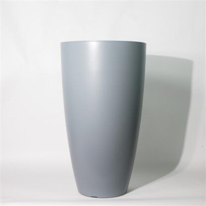 Grey Tall Egg Shape Planter