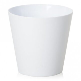 White Cover Pot - 20cm Diameter
