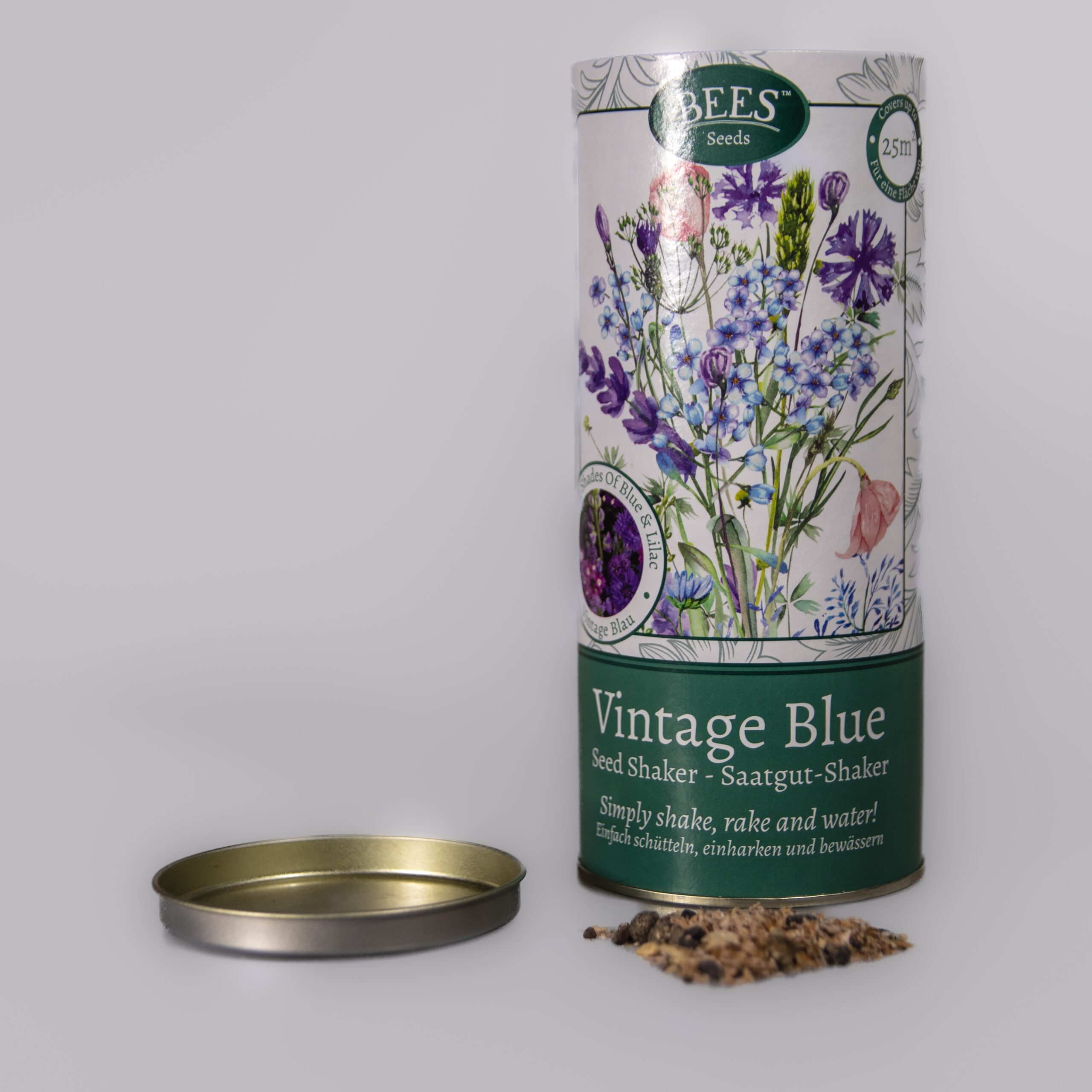 Wildlife Seed Shaker Tube - Vintage Blue - Perfect Gift!