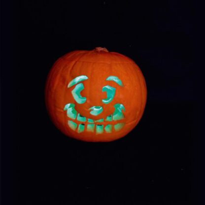 Halloween - Two Pumpkin Lights (Yellow & Green)