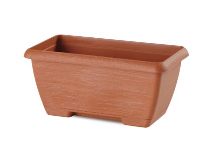 22cm Terracotta Mini Trough With Saucer