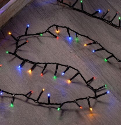 Christmas Lights - 100 Multicolour Led Timer Lights - Battery Operated