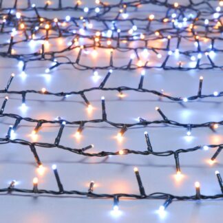 Christmas Tree Lights - 2000 Warm White And White Led Sparkle Lights