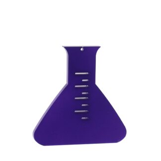 Christmas Tree Decoration - Laser Cut Purple Acrylic Beaker