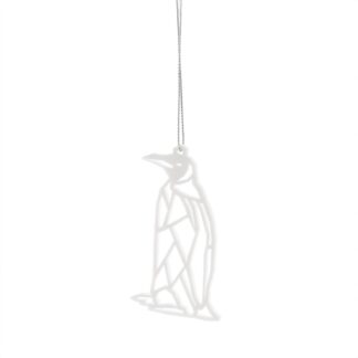 Christmas Tree Decoration - Acrylic White Penguin