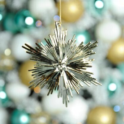 Christmas Tree Decoration - Hanging Gold Flower
