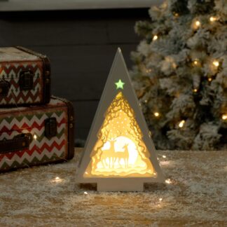 Christmas Decoration - Reindeer Scene Diorama