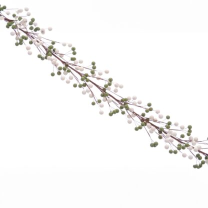 Christmas Decoration - Sage Green And White Berry Garland