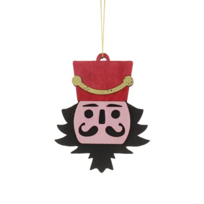 Christmas Tree Decoration - Wooden Nutcracker With Red Hat