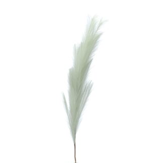 Grey Faux Pampass Grass Stem