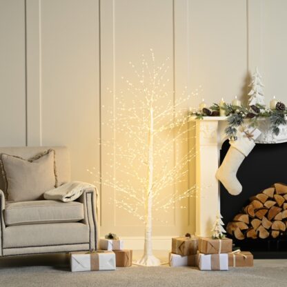 Christmas Tree - Microdot White Tree - 500 Led Warm White - 120cm