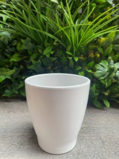 White Glazed Ceramic Pot
