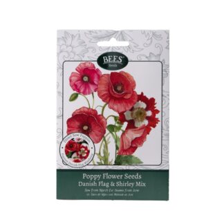 Danish Flag And Shirley Mix - Poppy Flower Seed Packet