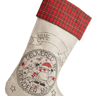 Hessian Christmas Stocking