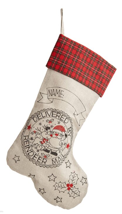 Hessian Christmas Stocking