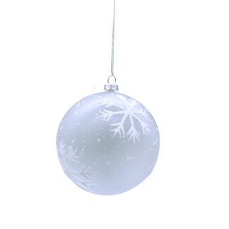 Christmas Tree Decorations -  Snowflake Design Bauble