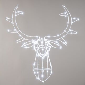 Christmas Home Decor  -  Twinkling Reindeer Head