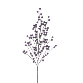 Christmas Floristry Decoration - Purple Berry Spray