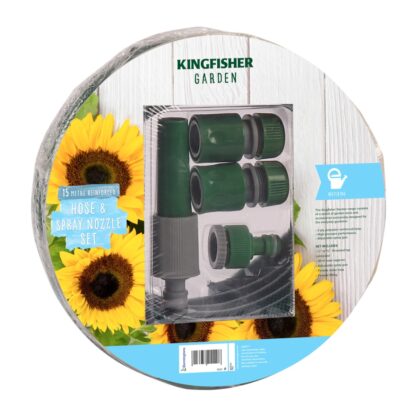 Hose And Spray Nozzle Set - 15m