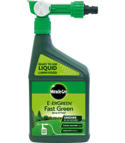 Miracle-Gro Spray & Feed Fast Green Liquid Lawn Food - 1l