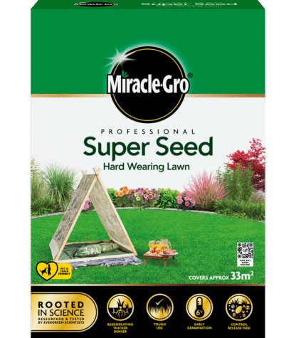 Miracle-Gro Super Seed Hard Wearing Lawn Seed - 33m2