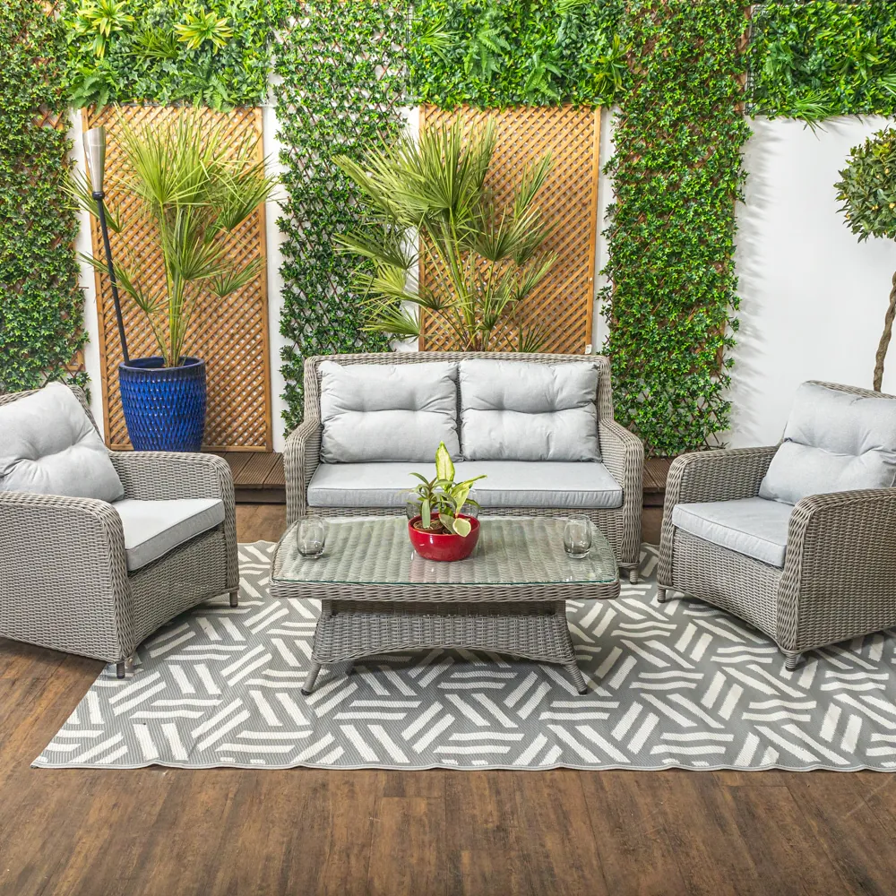 Modena - Luxury Rattan Sofa Set With Two Chairs