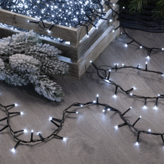 2000 White Sparkle Lights - Christmas Lights