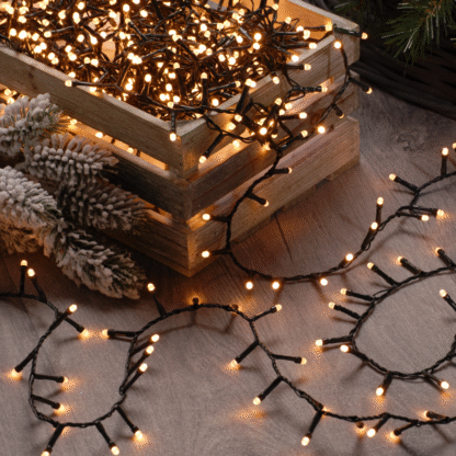 520 White Glow-Worm Lights - Christmas Lights