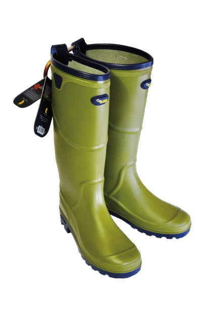 Olive & Navy Gardening Boots - Size 12