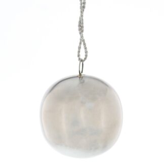 Christmas Tree Decoration - Steel Silver Bauble
