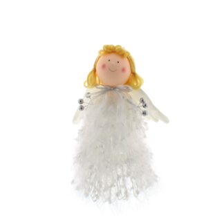 White Tree Top Angel - Christmas Tree Decoration