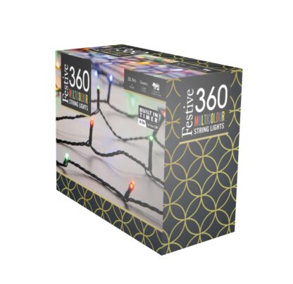 360 Multi-Colour Multifunction Timer String Lights - Christmas Lights