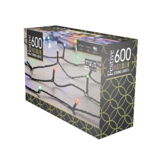 600 Multi-Colour Multifunction Timer String Lights - Christmas Lights