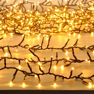 2000 Gold Multifunction Cluster Lights - Christmas Lights