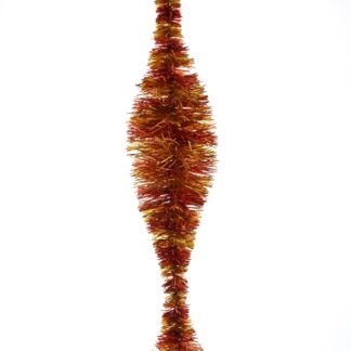 Christmas Tree Decoration - Flame Embossed Poodle Tinsel