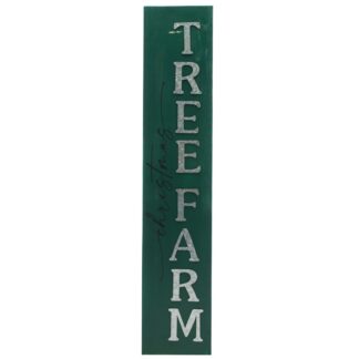 Wooden Green Christmas Tree Farm Sign - Christmas Decoration