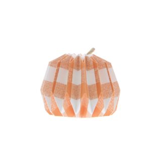 Orange And White Foldable Paper Pumpkin - Halloween Decoration