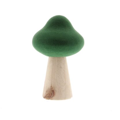 Green Wooden Mushroom - Christmas Decoration