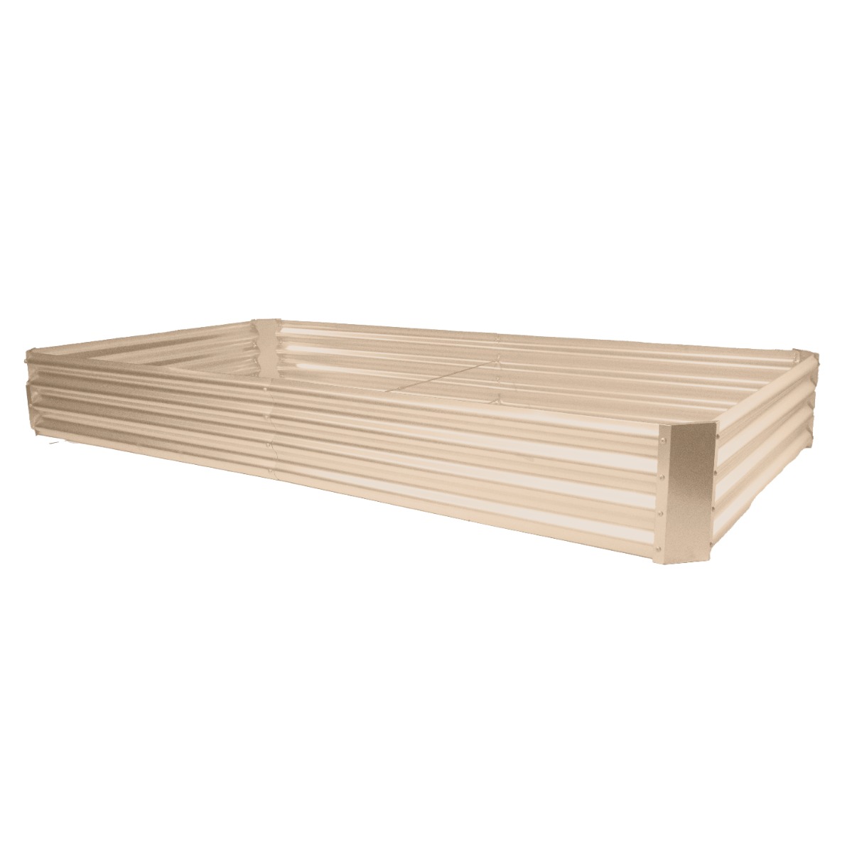 Raised Bed Garden Planter Rectangle (3.5ft x 2ft) - Cream