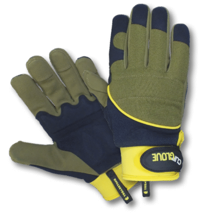 Premium Shock Absorber Gardening Gloves (Mens Large)