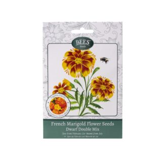 Dwarf Double Mix - French Marigold Flower Seed Packet